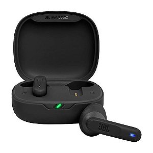 Fone de Ouvido Bluetooth JBL Wave Flex, com Microfone, Recarregável, In-ear, Preto