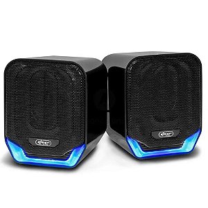 Mini Caixa de Som Multimídia 12W Usb P2 KNUP - KP-R0823