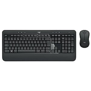 Kit Teclado e Mouse Sem Fio Logitech MK540 Advanced, ABNT2, Preto