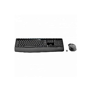 Kit Teclado e Mouse Sem Fio Logitech MK345 Multimídia, ABNT2, Preto