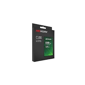 SSD Hikvision C100, 120GB, Sata III, Leitura 550MB/s e Gravação 420MB/s