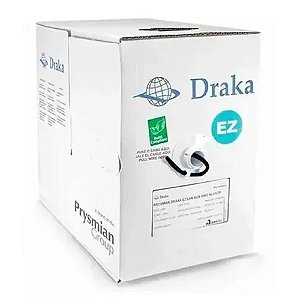 Caixa Cabo de Rede Prysmian Draka UTPCAT5e, 305m, Preto