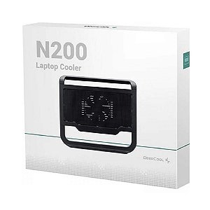 Suporte para Notebook DeepCool N200, Com 1 Fan, Preto