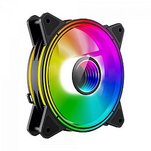Cooler Para Gabinete Gamemax Rainbow Q Infinity, ARGB, 120mm, Preto