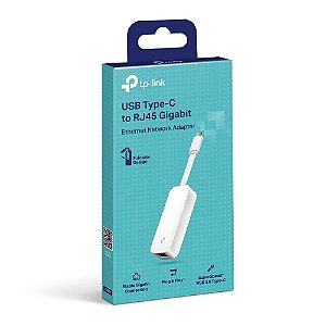 Adaptador de Rede TP-Link UE300C, USB Tipo C, RJ45 Ethernet, Gigabit, Portátil