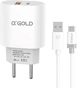 Carregador Tipo-C 40w 9.1a CA40-3 - A'Gold
