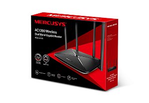 Roteador Mercusys AC12G Dual Band 4 Antenas AC1200
