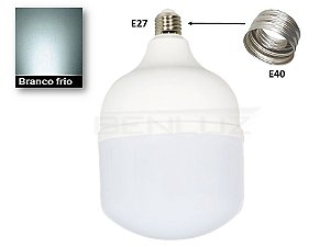 Lâmpada Led Bulbo 65W Alta Potência Branco Frio 6500K E27+ E40