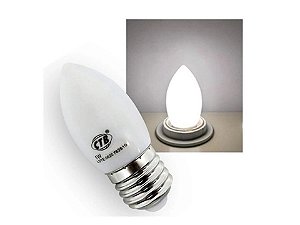 Lâmpada Led Vela 1W Branco Frio 127V