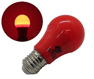Lâmpada Bulbo LED Vermelha 7W Bivolt E27