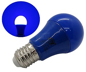 Lâmpada Bulbo LED Azul 7W Bivolt E27 Bivolt