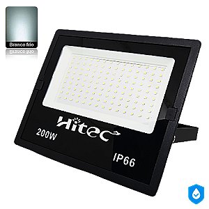 Refletor LED 200W Branco Frio IP66 -BIVOLT