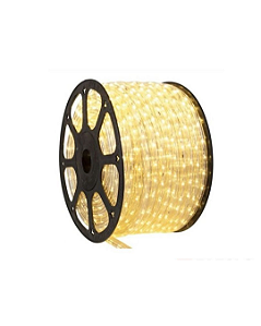 Mangueira Led Branco quente 13mm - 36 Leds por metro 220V - Rolo de 100 metros