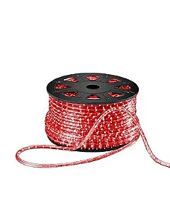 Mangueira Led Vermelho 13mm - 36 Leds por metro 220V - Rolo de 100 metros com Strobo