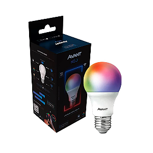 Lâmpada Bulbo Inteligente Smart RGB Dimerizável 10W função de voz Alexa Wifi