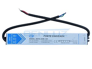 Fonte de Alimentação Bivolt 12v 5A - Tipo Blindada - IP67