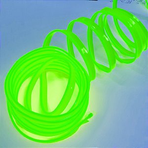 Fita LED Tubo Neon Verde Blindado 5M 12V