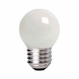 Lâmpada Bulbo 1W LED Bolinha Branco Quente 127V