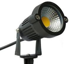 Refletor Espeto Led de Jardim 5W Branco Frio Bivolt