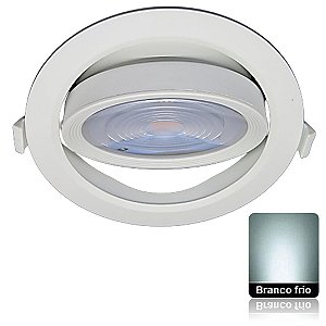 Spot LED SMD 15W Redondo Direcionável Branco Frio Bivolt