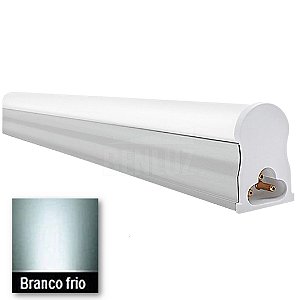 Lâmpada Tubular Led T5 18W Com Calha Branco Frio 6000K Bivolt