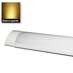 Luminária LED Linear De Sobrepor 18W Branca Quente 60CM  - Bivolt