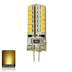 Lâmpada LED Bipino G4 Siliconada 2 W Branco Quente 127V