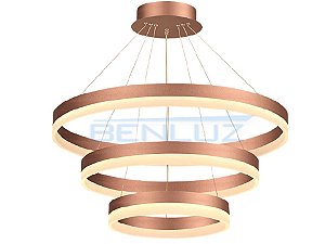 Pendente 40×60×80CM Acrílico Dourado 110W LED Bivolt