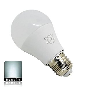 Lâmpada LED Bulbo 9W Branco Frio 6500K 24V