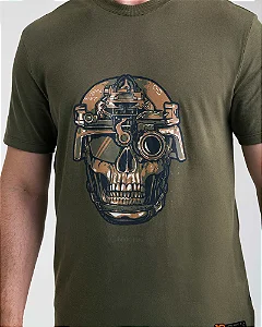 CAMISETA ESTAMPADA CONCEPT INVICTUS OLD SKULL LEGACY SERIES VERDE