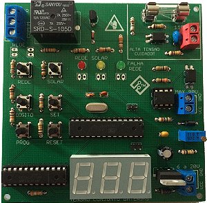 Placa  Automático Energia Solar X Rede Concessionária