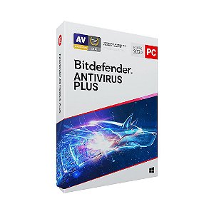 Bitdefender Antivirus Plus 2021 - 5 dispositivos, 1 ano (Frete Grátis - Envio Digital)