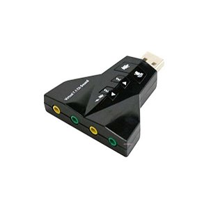 Adaptador para Placa de Som Knup USB 2.0 HB-T65 - Saqueti