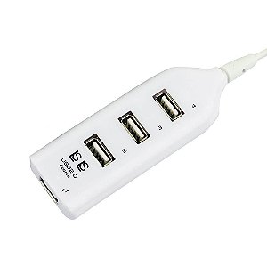 Hub USB MD9 4 Portas 2.0 Barra Cor Branco - 7625