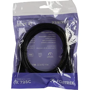 Cabo HDMI 2.0 Fortrek 4K 3 Metros - 70591