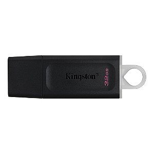 Pen Drive 32GB Kingston Exodia, Conexão USB 3.2 Ger 1 Ultra Rápido Preto/Branco- DTX/32GB