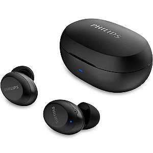 Fone de Ouvido Sem Fio Philips TAT1235 TWS com Microfone Bluetooth 5.1 - TAT1235BK/97