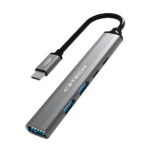 Hub USB Tipo C 3.0 C3Tech 5 Portas - HU-P300SI