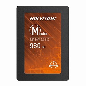 SSD Sata III 2,5" 960GB Hikvision Minder Leitura 550MB/s e Gravação 480MB/s - HS-SSD-Minder(S)/960G