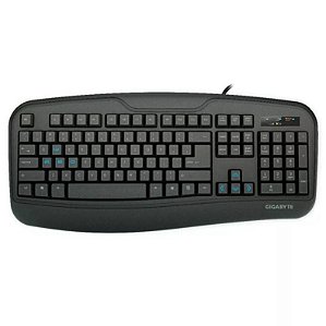 Teclado Gamer Gigabyte Force K3 com Apoio de Pulso ABNT2 Preto - GK-FORCE K3/BR
