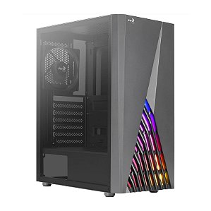 Gabinete Gamer Aerocool Delta com 1 Fan RGB Lateral em Vidro - 78109