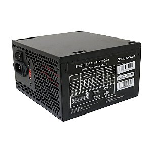 Fonte 500W Real Bluecase Bivolt Manual Com Cabo - BLU500-E V2 - OEM