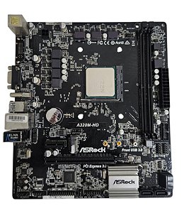 Kit Upgrade AMD Ryzen 3 3200G + Placa mãe Asrock A320M-HD + Cooler Box - USADO