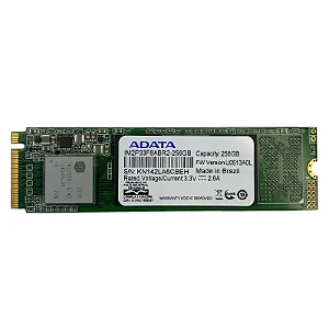 SSD M.2 NVMe 256GB Adata 3D NAND PCIE 3.0 Leitura 2000MB/s e Gravação 1500MB/s - IM2P33F8ABR2-256GB