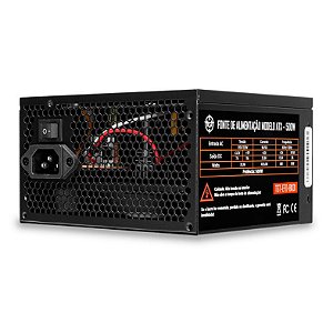 Fonte 500W Real TGT Enfield Bivolt Automático Cabos Flat - TGT-EFD-BK01