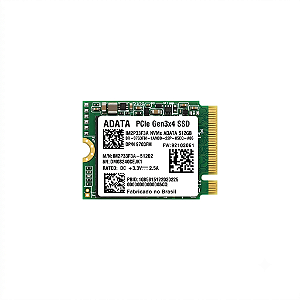 SSD M.2 NVMe 512GB Adata 3D NAND PCIE 3.0 Leitura 2000MB/s e Gravação 1300MB/s - IM2P33F3A