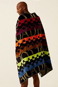 Toalha Logomania Coqueiros Preto