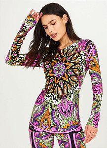 Blusa Flora Vintage Scarf