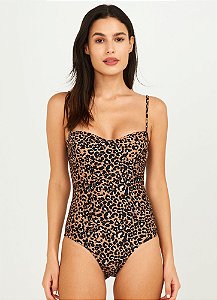 Maiô Vivi Onça Camel