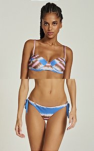 Biquíni Meia Taça Shibori Blue